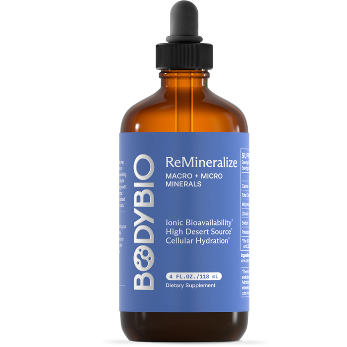 BodyBio Remineralize, 4 fl oz, front of bottle