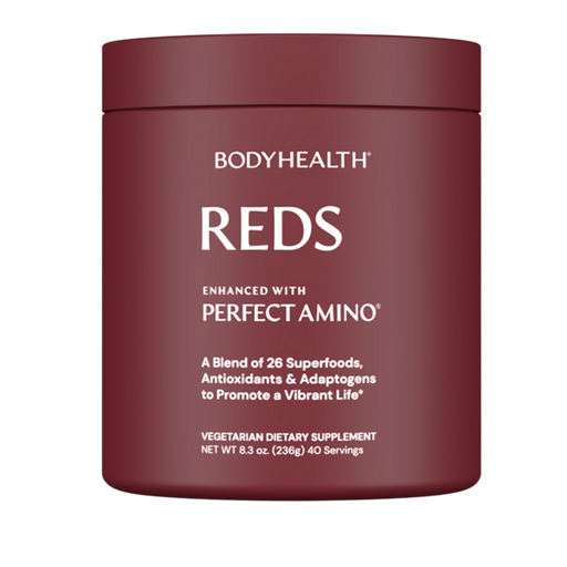 BodyHealth REDS supplement container on a white background