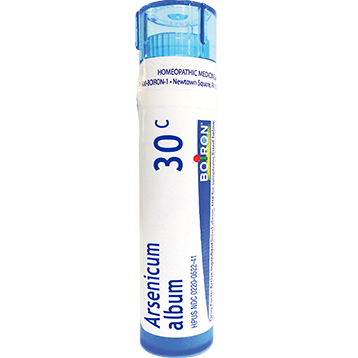 Boiron Arsenicum album 30C, 80 pellets, front of tube