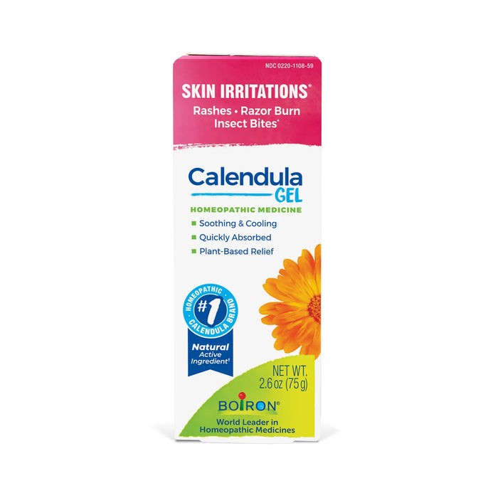 Boiron Calendula Gel, 2.6 oz, front of box