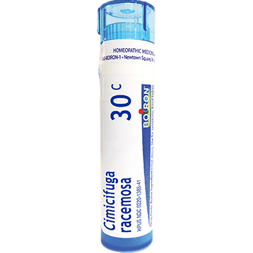 Boiron Cimicifuga racemosa 30C, 80 pellets, front of tube