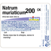 Boiron Natrum muriaticum 200CK 80 pellets full label