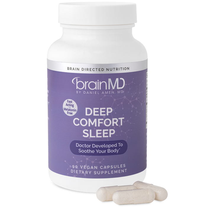 BrainMD Deep Comfort Sleep, 90 capsules, front of bottle