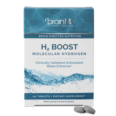 BrainMD H2 Boost Molecular Hydrogen, 30 tablets, front of box