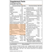 Buried Treasure Active 55 Plus, Passion Berry 33 fl oz supplement facts label