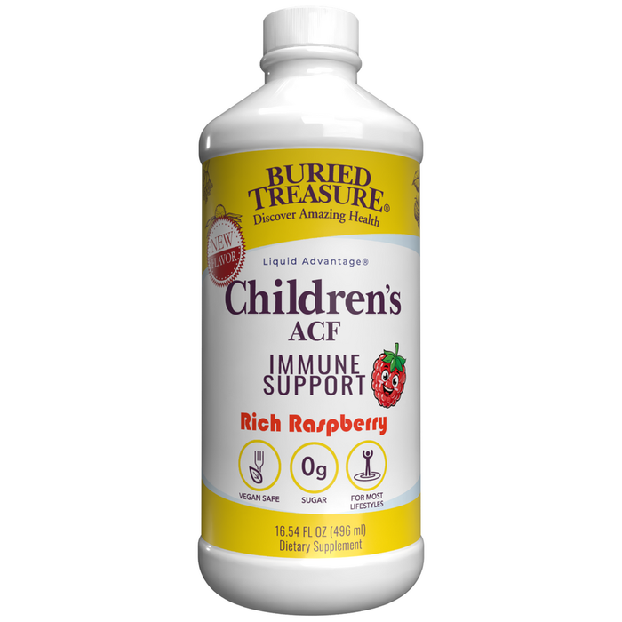 Buried Treasure Children's ACF Immune Support, 16.54 fl oz, front of bottle