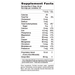 Buried Treasure Fulvic Minerals Grape 33 fl oz supplement facts label