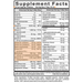 Buried Treasure VM 100 Complete 33 fl oz supplement facts label