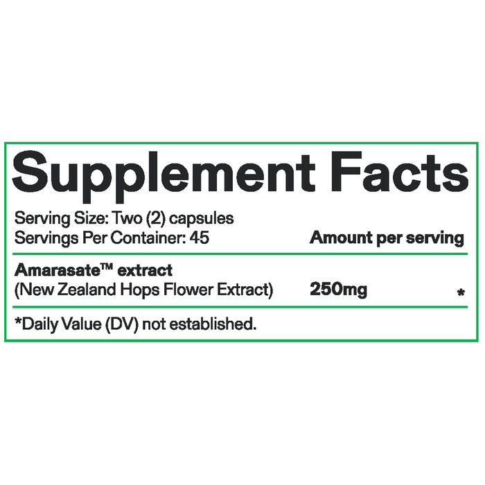 Calocurb Amarasate Appetite Control Supplement Facts