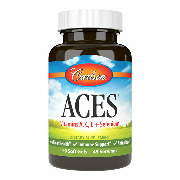 Carlson Labs ACES Antioxidant, 90 softgels, front of bottle