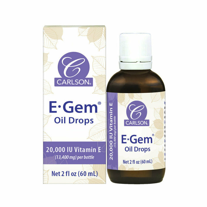 Carlson Labs E-Gem Oil Drops, 2 fl oz, front of bottle