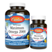 Carlson Labs Maximum Omega 2000, 120 softgels, front of bottle