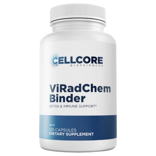 CellCore Biosciences ViRadChem Binder, 120 capsules, front of bottle