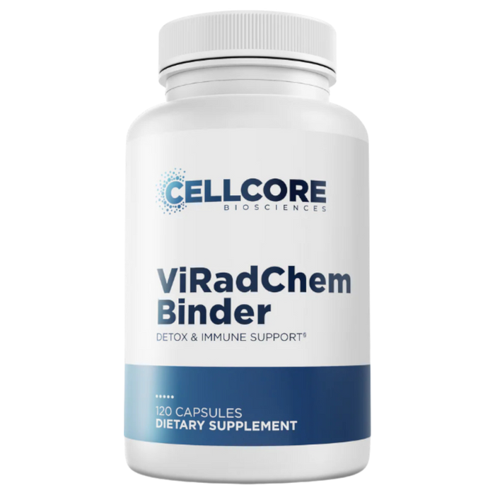 CellCore Biosciences ViRadChem Binder, 120 capsules, front of bottle