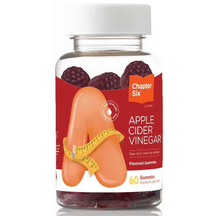 Chapter One Apple Cider Vinegar, 60 gummies, front of bottle