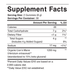 Charlotte's Web Focus Support Lion's Mane Gummies Tangerine 60 gummies supplement facts label