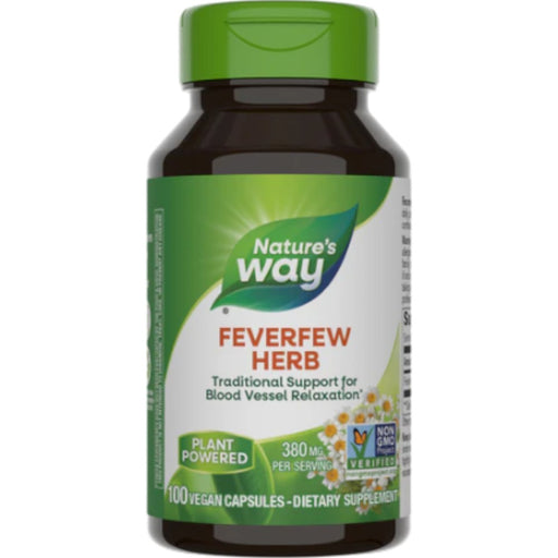 Nature's Way, Feverfew Leaves 380 mg 100 caps