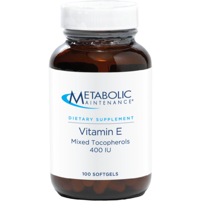 Metabolic Maintenance, Vitamin E Mixed Tocopherols 400 IU 100 softgels