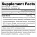 GCO 90 capsules Supplement Facts Label
