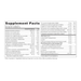 Core Nutrients 60 capsules Supplement Facts Label