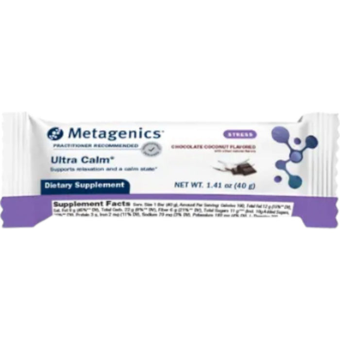 Metagenics, Ultra Calm Bar Chocolate Coconut 12 Bars