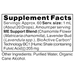 ME Support 2 oz Supplement Facts Label