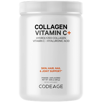 CodeAge Collagen Vitamin C+, 9.98 oz, front of jar