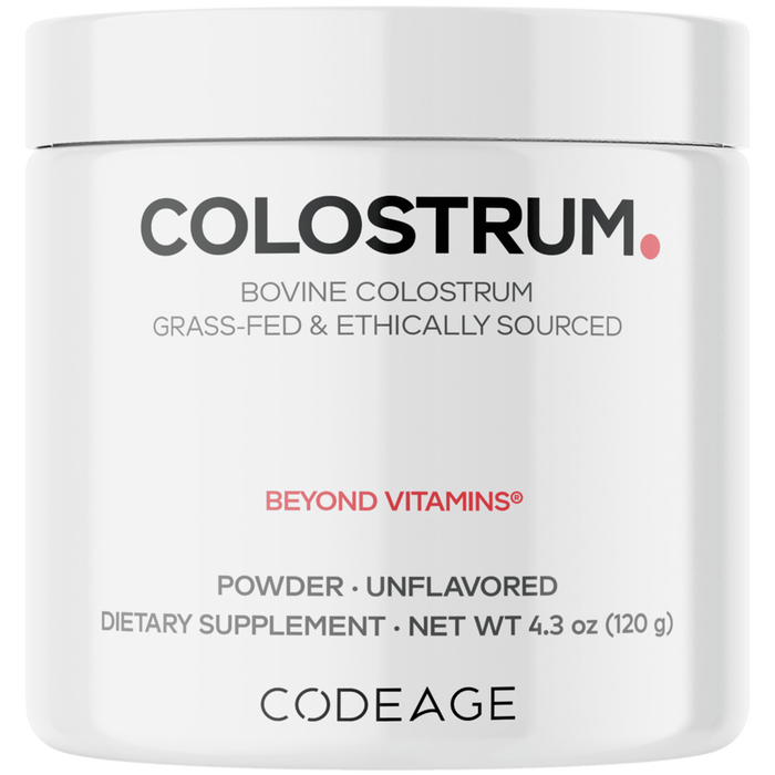 CodeAge Colostrum, 4.3 oz, front of jar