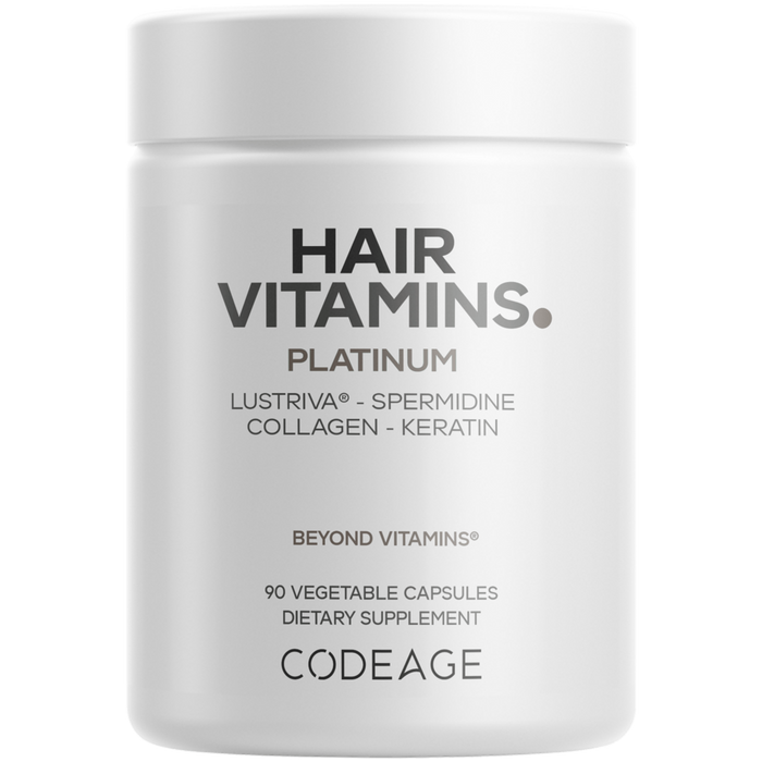 Hair Vitamins Platinum 90 Capsules by CodeAge
