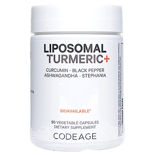 CodeAge Liposomal Fermented Turmeric, 90 capsules, front of bottle