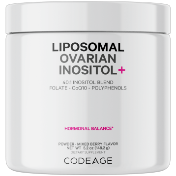 CodeAge Liposomal Ovarian Inositol+, 5.2 oz, front of jar