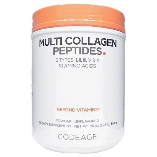 CodeAge Multi Collagen Peptides Powder, 20 oz, front of jar