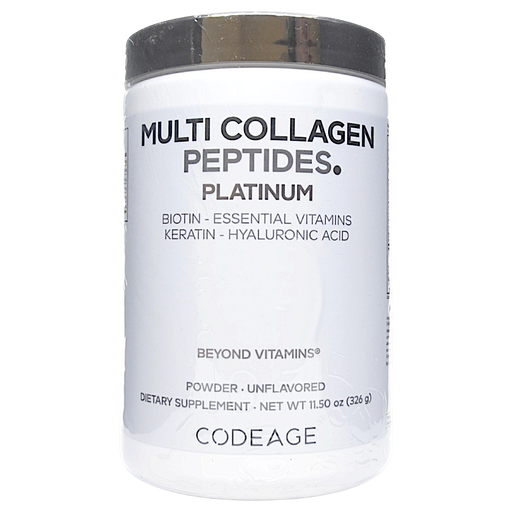 CodeAge Multi Collagen Powder Platinum, 11.5 oz, front of jar