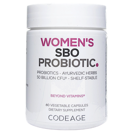 CodeAge Women's SBO Probiotic, 60 capsules, front of bottle