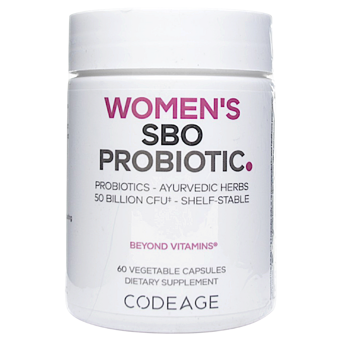 CodeAge Women's SBO Probiotic, 60 capsules, front of bottle