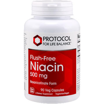 Protocol For Life Balance, Flush-Free Niacin 500 mg 90 vcaps