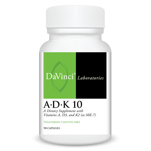 DaVinci Labs A-D-K 10, 90 capsules, front of bottle