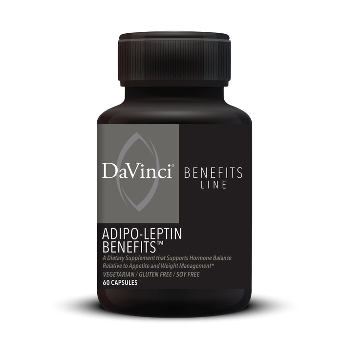 DaVinci Labs Adipo-Leptin Benefits, 60 capsules, front of bottle