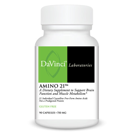 DaVinci Labs Amino 21, 90 capsules, front of bottle
