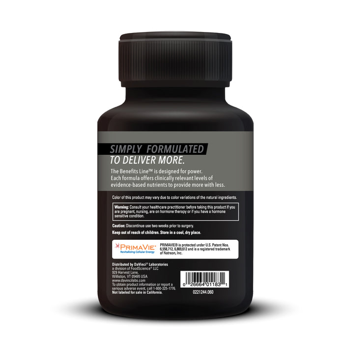 DaVinci Labs Andro Benefits 60 capsules warnings label