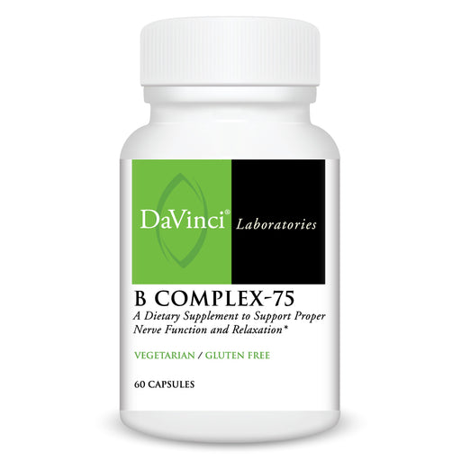 DaVinci Labs B Complex-75, 60 capsules, front of bottle