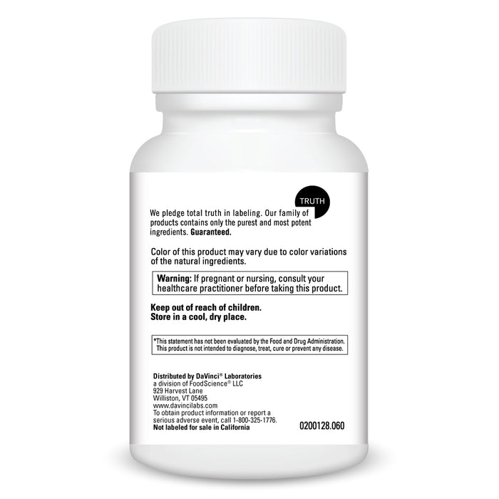 DaVinci Labs B Complex-75 60 capsules warnings label