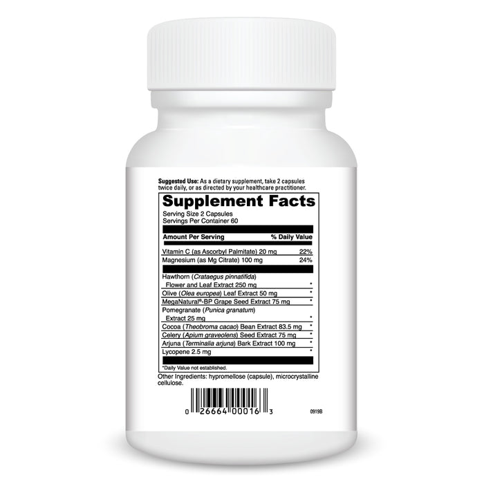 DaVinci Labs BP Elite 120 capsules supplement facts label