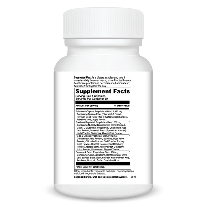 DaVinci Labs Clear G.I. 120 capsules supplement facts label