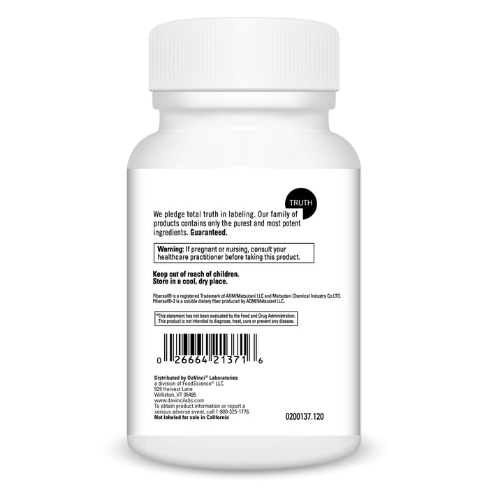 DaVinci Labs Clear G.I. 120 capsules warnings label