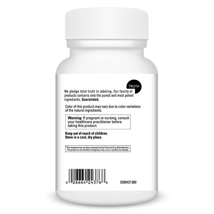 DaVinci Labs CoQ10-DMG 300/300 Orange 60 chewables warnings label