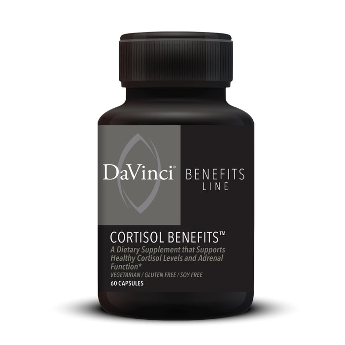 DaVinci Labs Cortisol Benefits, 60 capsules, front of bottle