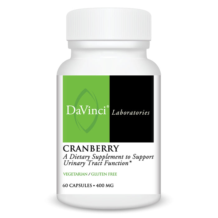 DaVinci Labs Cranberry 400 mg, 60 capsules, front of bottle
