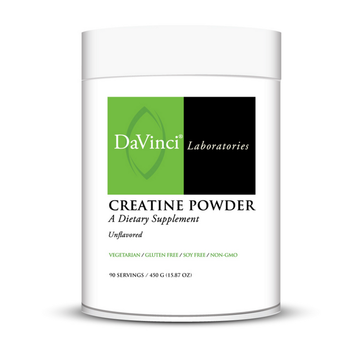 DaVinci Labs Creatine Powder, 450 g, front of container