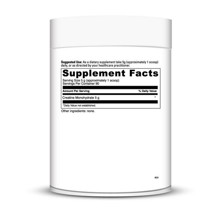 DaVinci Labs Creatine Powder 450 g supplement facts label